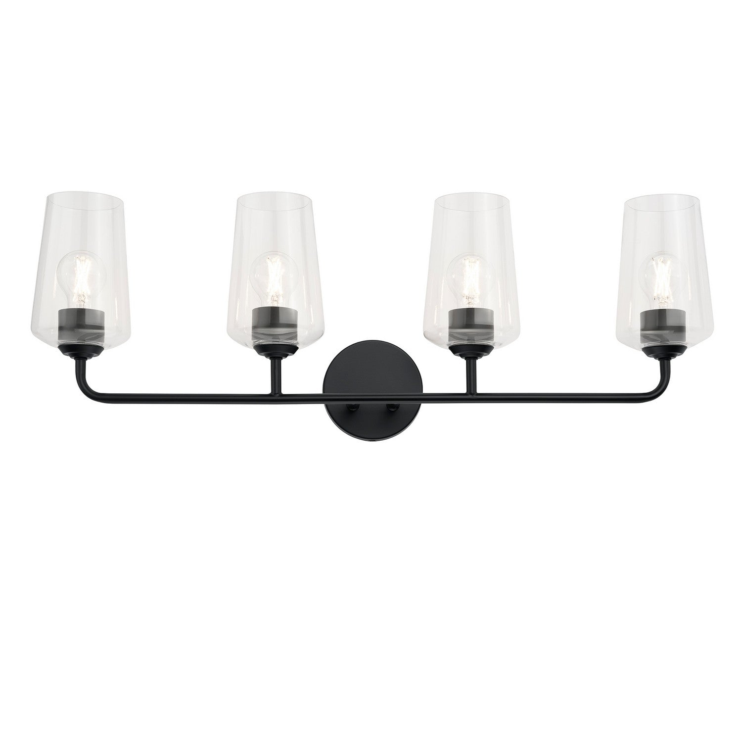 Progress Lighting - P300542-031 - Four Light Bath & Vanity - Celino - Black
