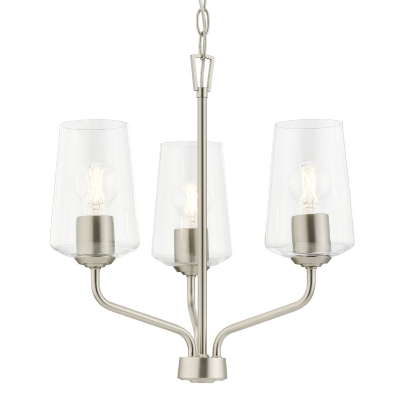 Progress Lighting - P400440-009 - Three Light Chandelier - Celino - Brushed Nickel