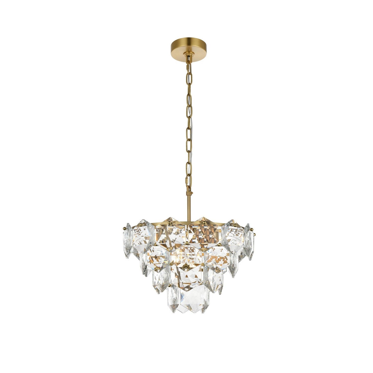 Elegant Lighting - 1050D16SG - Six Light Chandelier - Adaline - Satin Gold