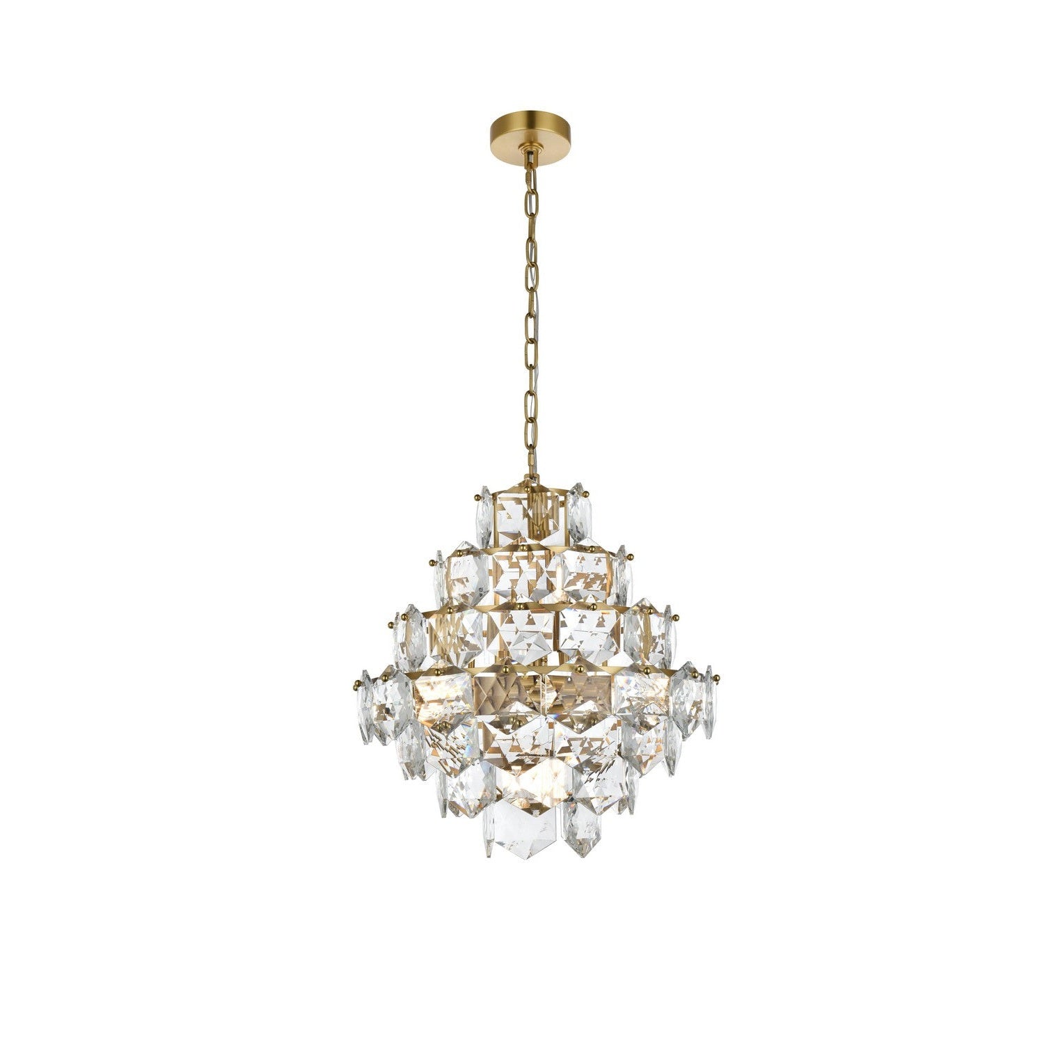 Elegant Lighting - 1050G20SG - 11 Light Chandelier - Adaline - Satin Gold