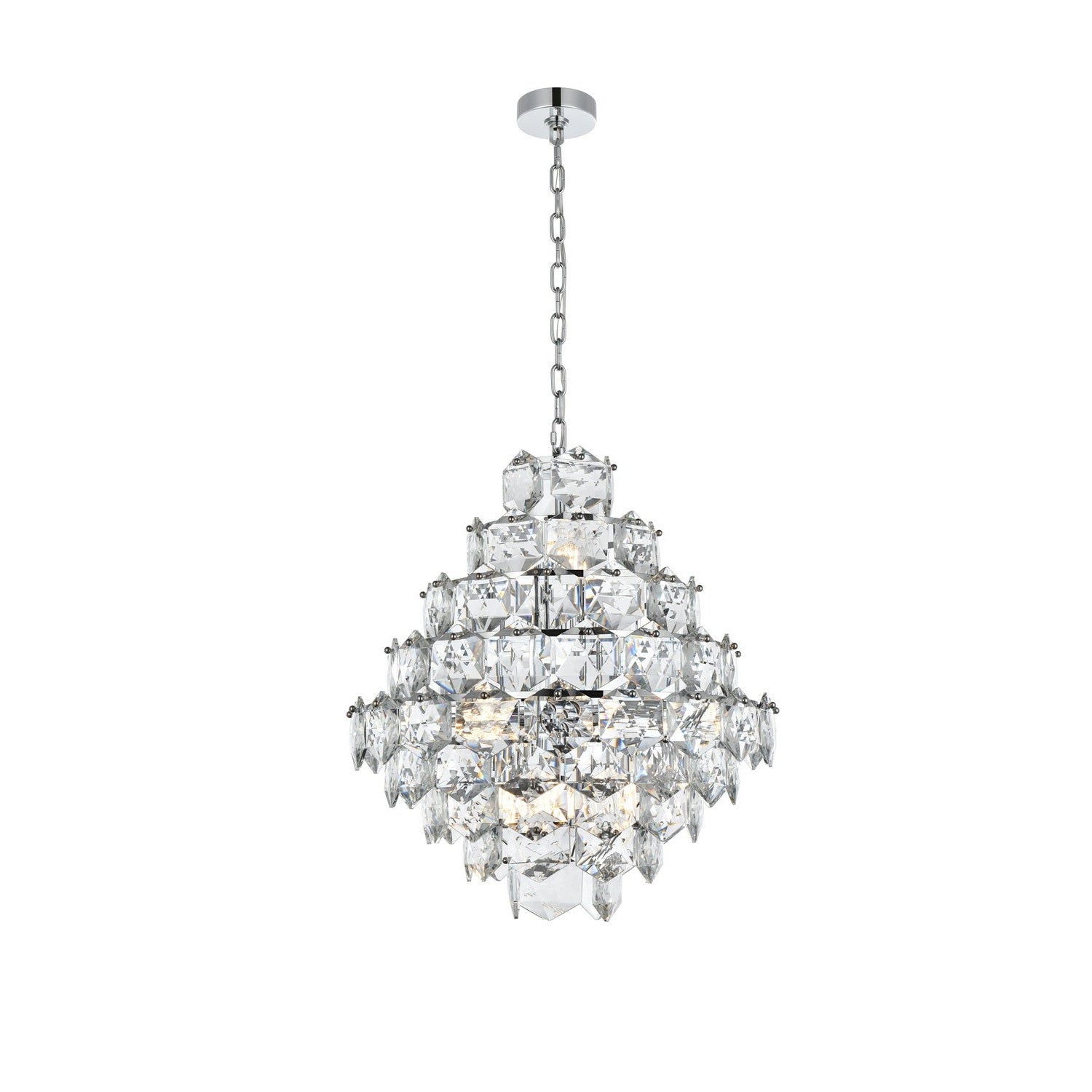 Elegant Lighting - 1050G24C - 15 Light Chandelier - Adaline - Chrome