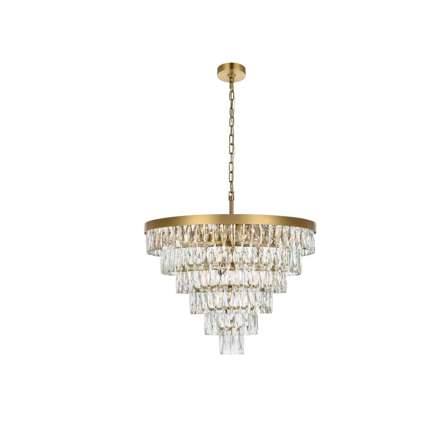 Elegant Lighting - 1060D27SG - 13 Light Chandelier - Josephine - Satin Gold
