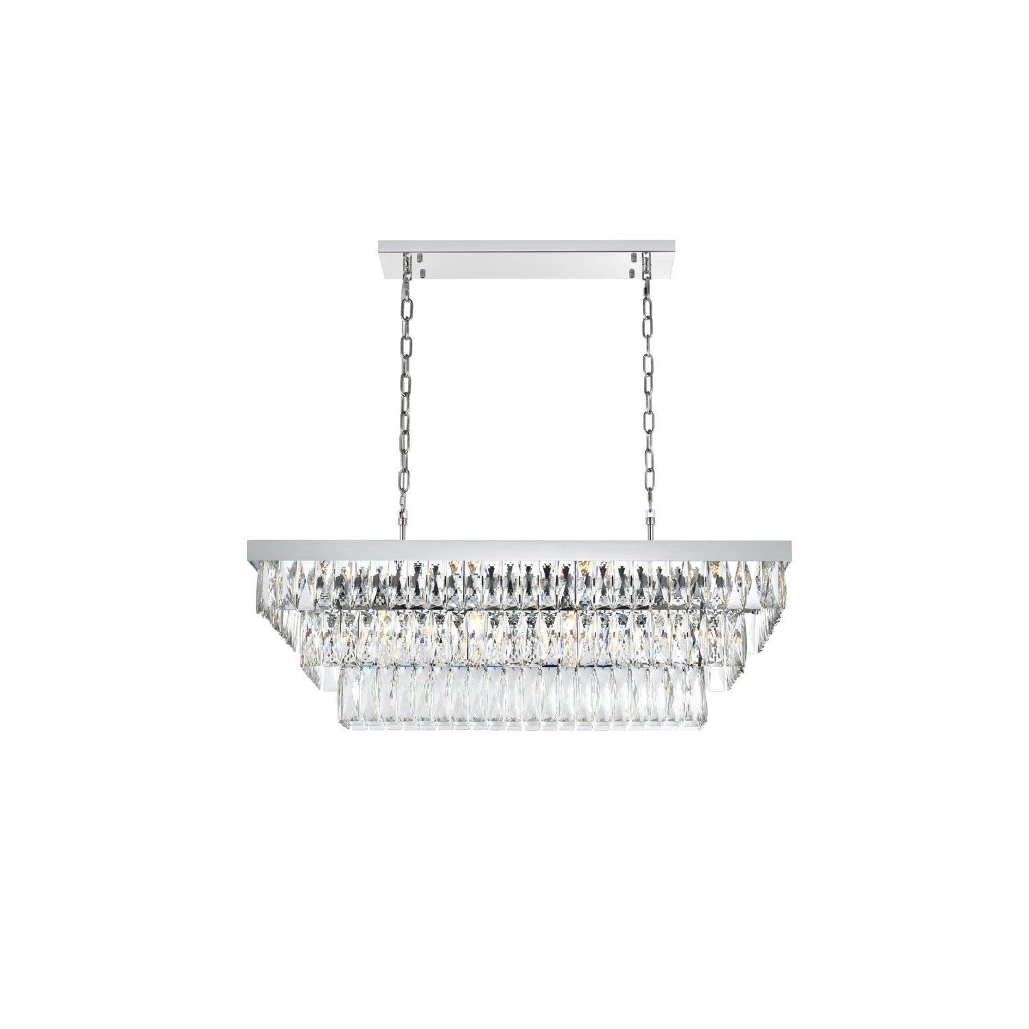 Elegant Lighting - 1060G36C - 12 Light Chandelier - Josephine - Chrome