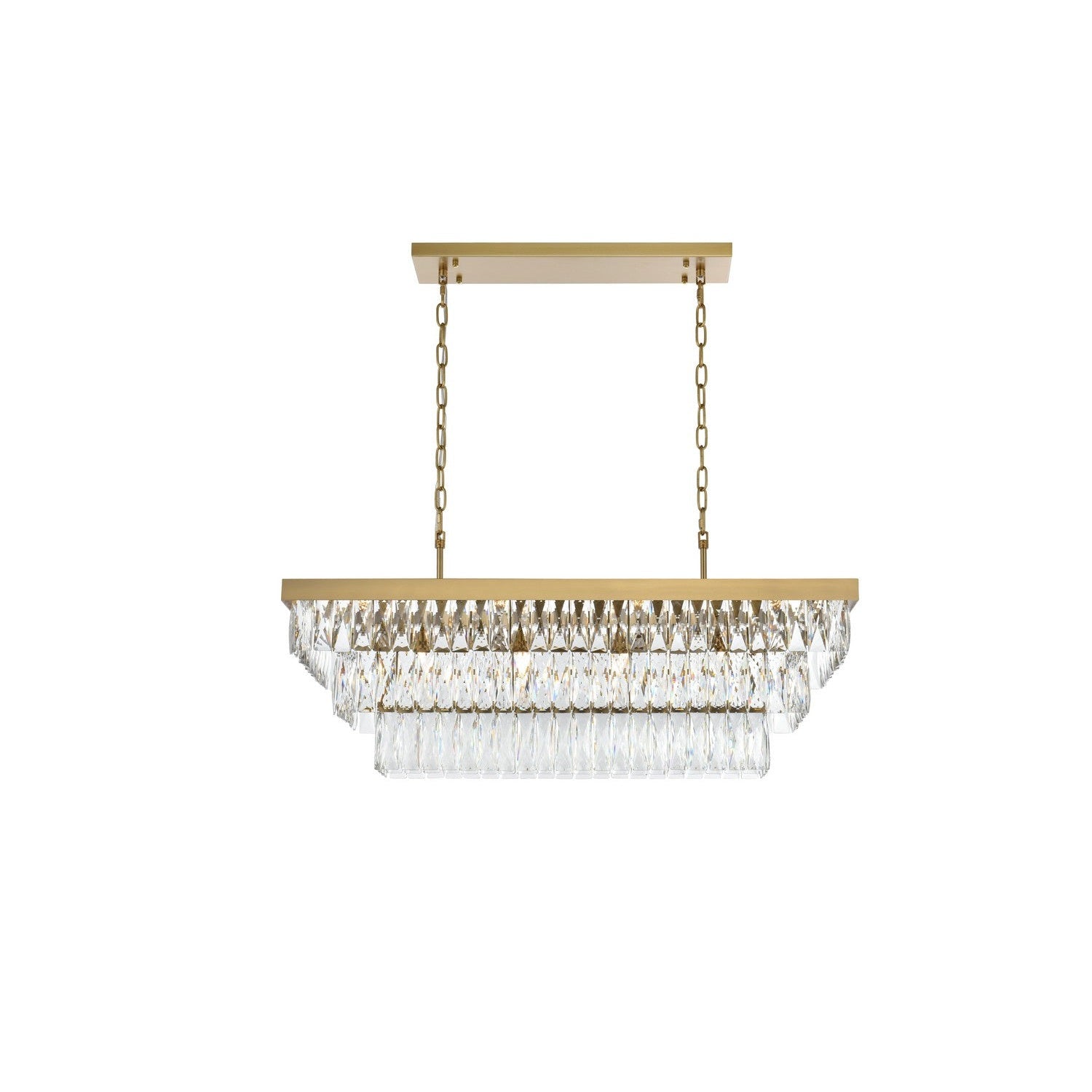 Elegant Lighting - 1060G36SG - 12 Light Chandelier - Josephine - Satin Gold