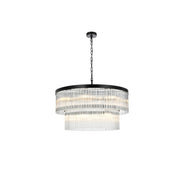 Elegant Lighting - 1070D32BK - 14 Light Chandelier - Harlow - Black