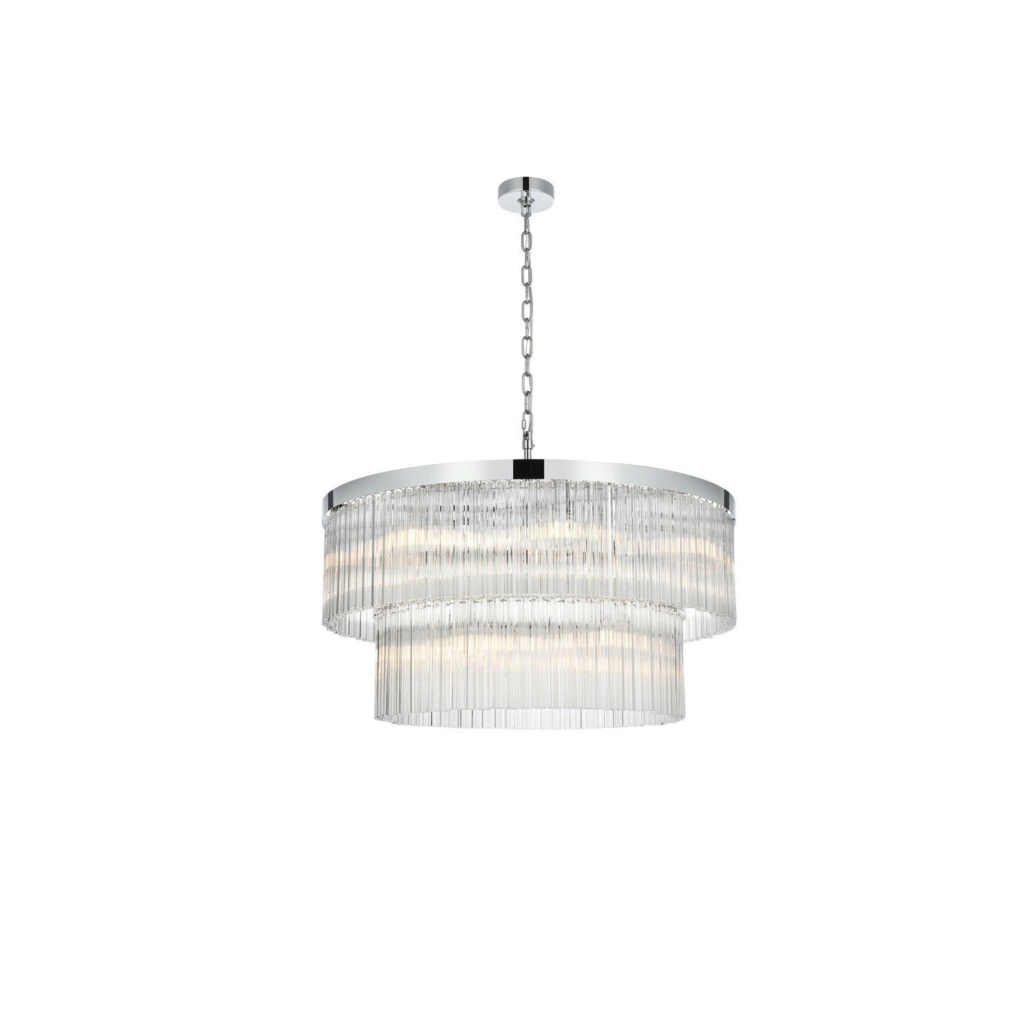 Elegant Lighting - 1070D32C - 14 Light Chandelier - Harlow - Chrome