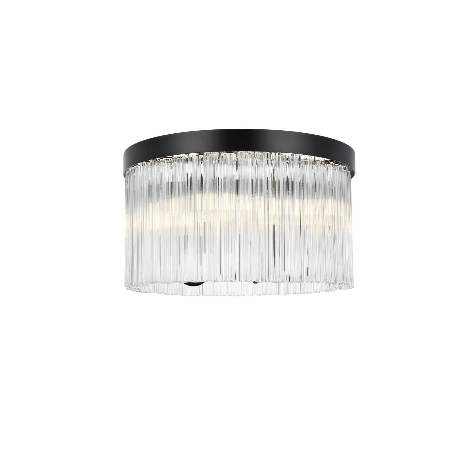 Elegant Lighting - 1070F16BK - Four Light Flush Mount - Harlow - Black