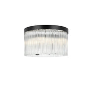 Elegant Lighting - 1070F16BK - Four Light Flush Mount - Harlow - Black