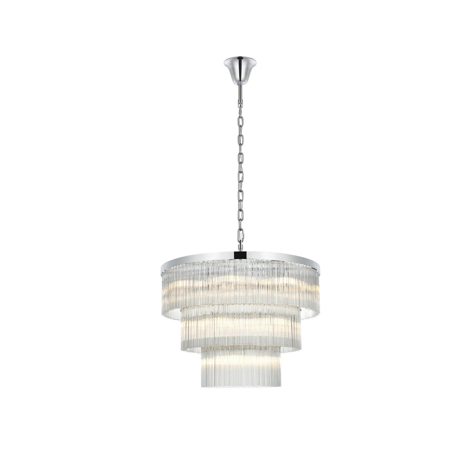 Elegant Lighting - 1070G32C - 18 Light Chandelier - Harlow - Chrome