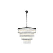 Elegant Lighting - 1070G40BK - 28 Light Chandelier - Harlow - Black