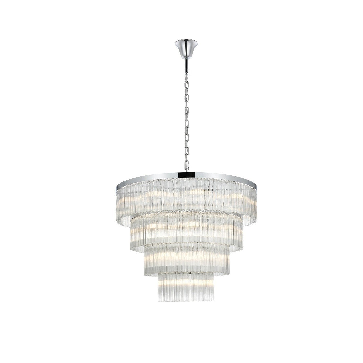 Elegant Lighting - 1070G40C - 28 Light Chandelier - Harlow - Chrome