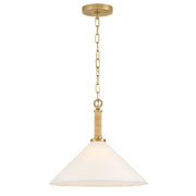 Lark - 84417LCB - LED Pendant - Cove - Lacquered Brass