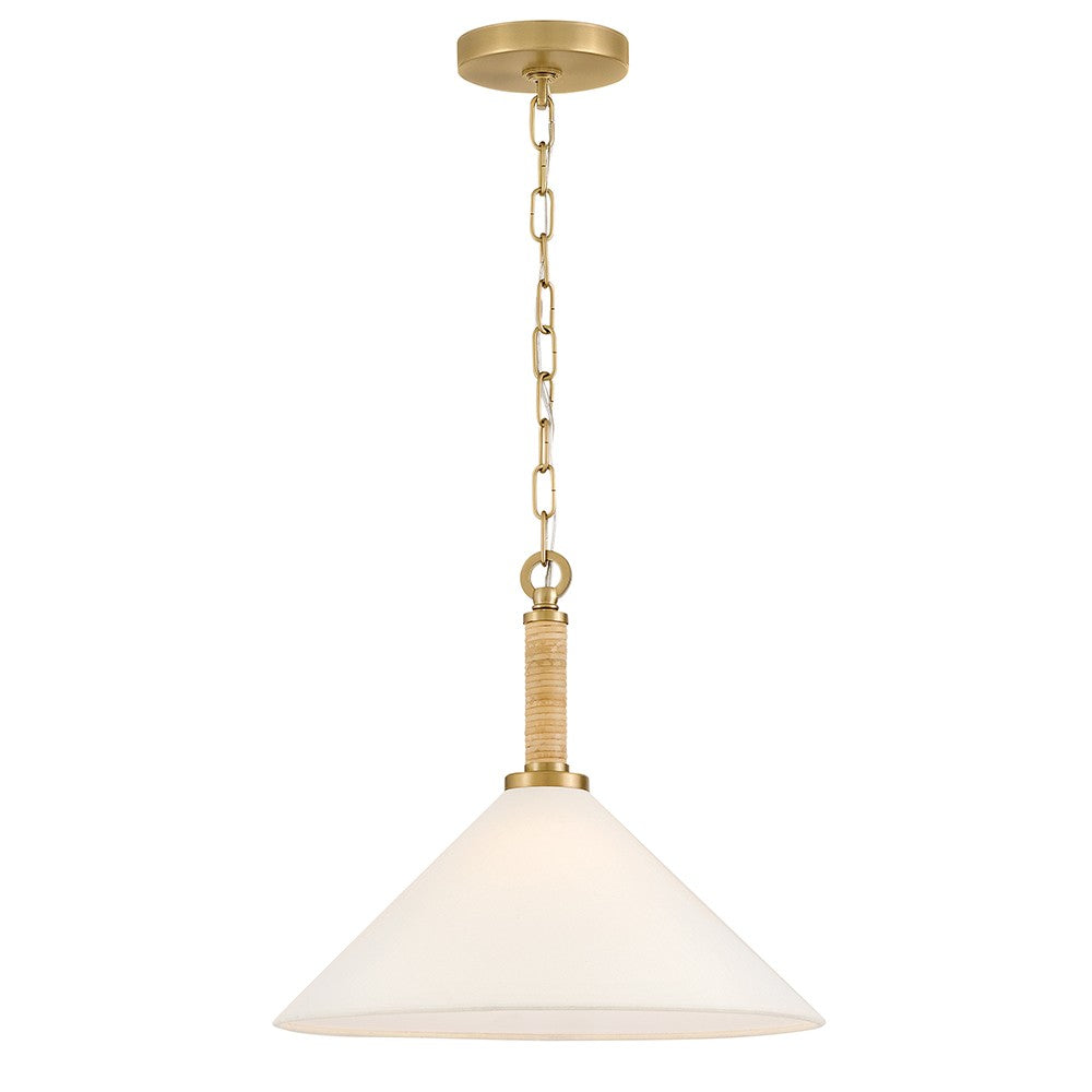 Lark - 84417LCB - LED Pendant - Cove - Lacquered Brass