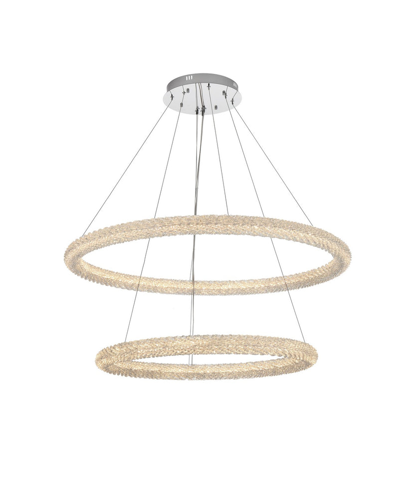 Elegant Lighting - 3800G42C - LED Chandelier - Bowen - Chrome