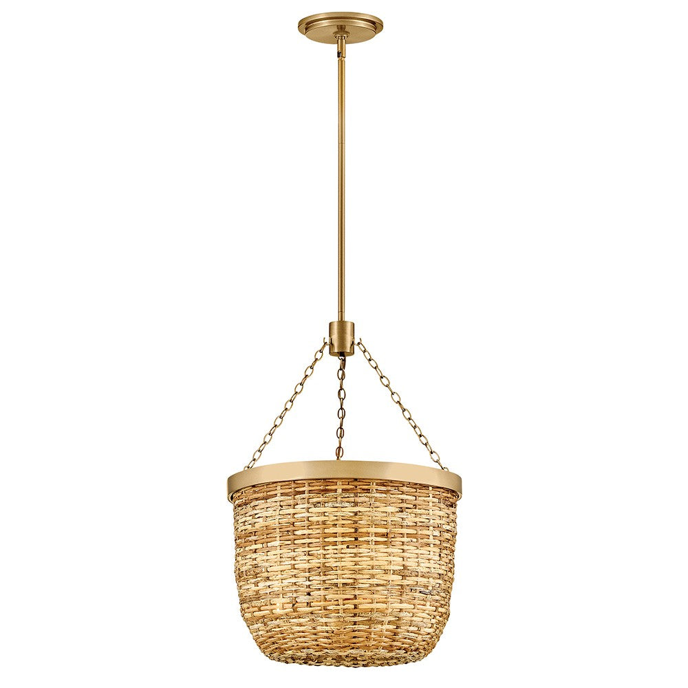 Hinkley - 48427LCB-NAT - LED Pendant - Sanibel - Lacquered Brass