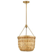 Hinkley - 48427LCB-NAT - LED Pendant - Sanibel - Lacquered Brass