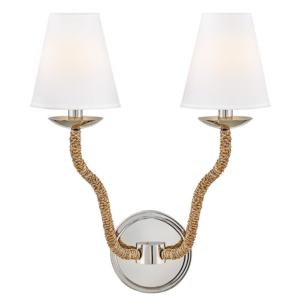 Hinkley - 48440PN-NAT - LED Wall Sconce - Harwich - Polished Nickel