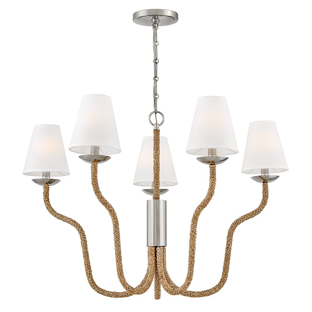 Hinkley - 48444PN-NAT - LED Chandelier - Harwich - Polished Nickel