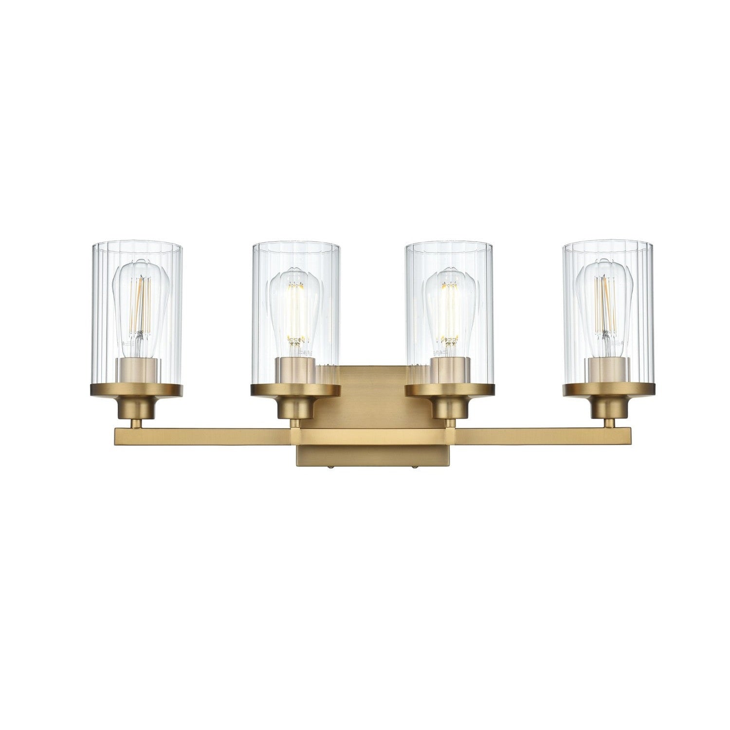 Elegant Lighting - LD7316W25SG - Four Light Wall Sconce - Thane - Satin Gold and Clear