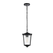 Elegant Lighting - OD305H13BK - One Light Outdoor Pendant - York - Black