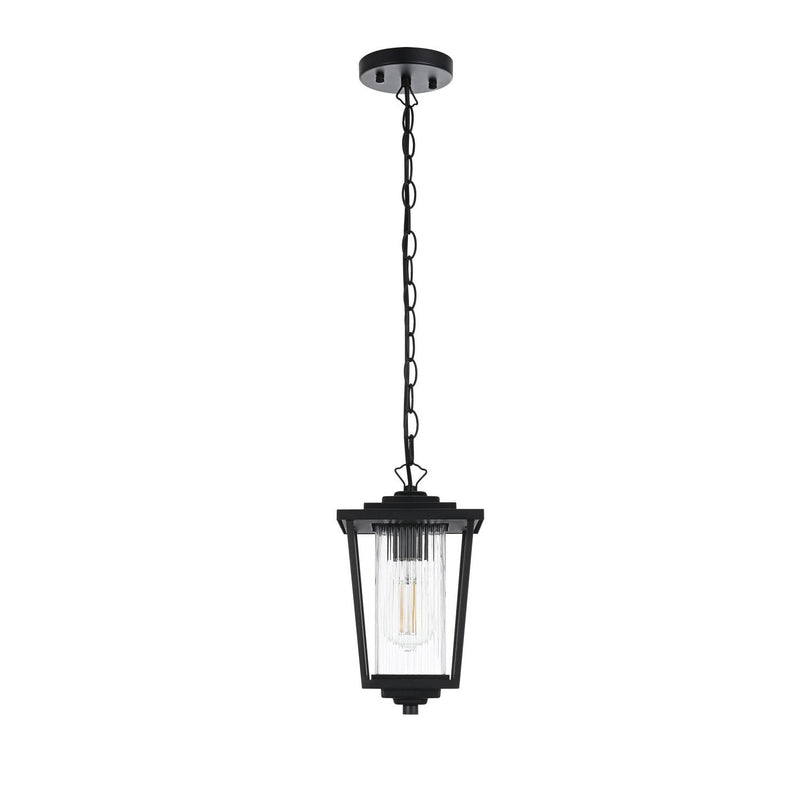 Elegant Lighting - OD305H13BK - One Light Outdoor Pendant - York - Black