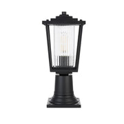 Elegant Lighting - OD305P16BK - One Light Outdoor Post Mount - York - Black