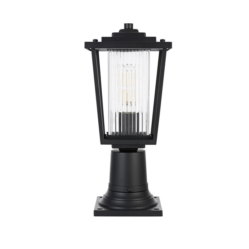 Elegant Lighting - OD305P16BK - One Light Outdoor Post Mount - York - Black