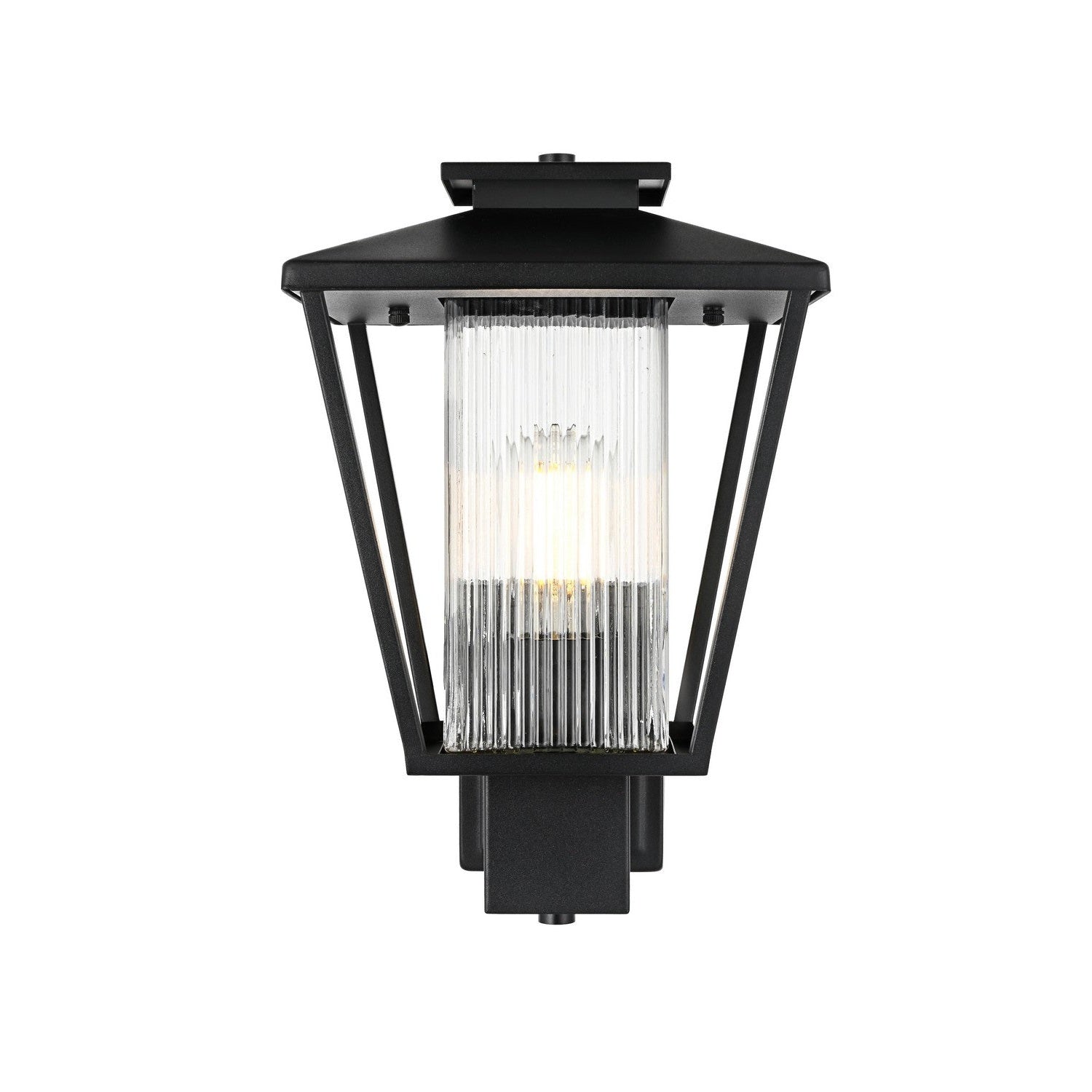 Elegant Lighting - OD306W15BK - One Light Outdoor Wall Sconce - Gaul - Black