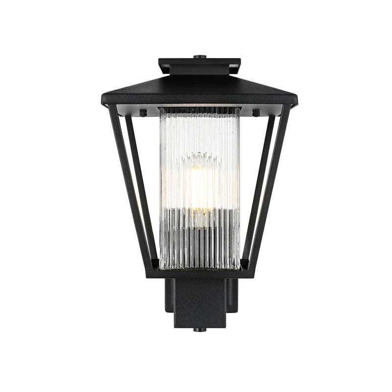 Elegant Lighting - OD306W15BK - One Light Outdoor Wall Sconce - Gaul - Black