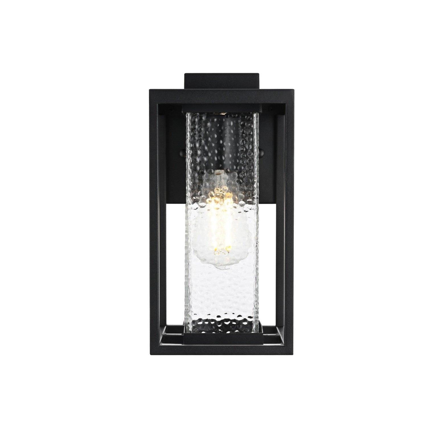 Elegant Lighting - OD307W12BK - One Light Outdoor Wall Sconce - Philip - Black