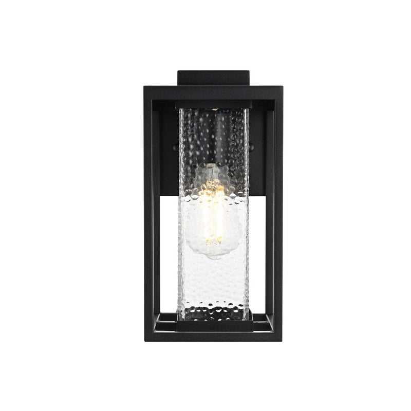 Elegant Lighting - OD307W12BK - One Light Outdoor Wall Sconce - Philip - Black