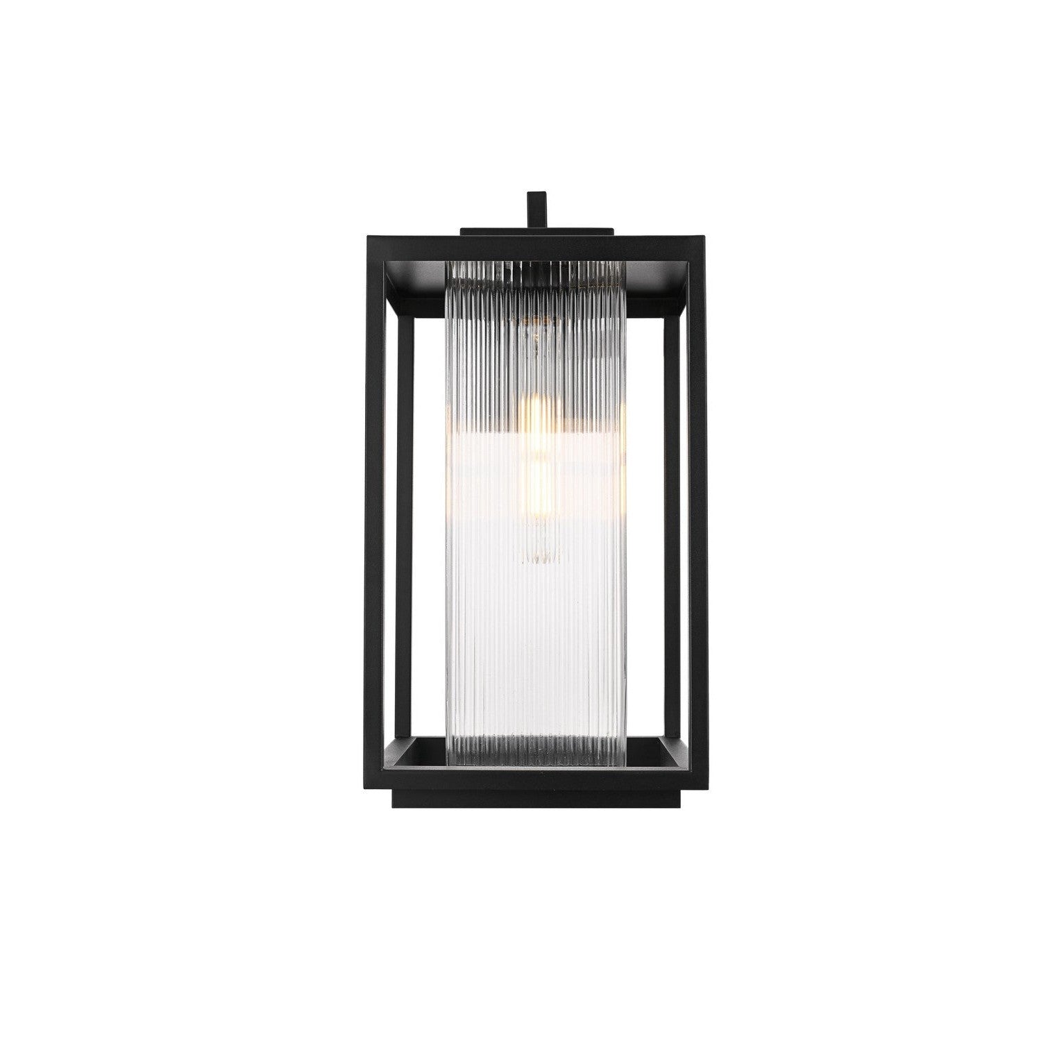 Elegant Lighting - OD308W19BK - One Light Outdoor Wall Sconce - Ludlow - Black