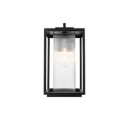 Elegant Lighting - OD308W19BK - One Light Outdoor Wall Sconce - Ludlow - Black