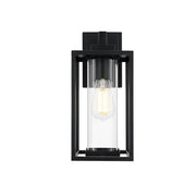 Elegant Lighting - OD310W14BK - One Light Outdoor Wall Sconce - Memphis - Black