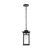 Elegant Lighting - OD313H14BK - One Light Outdoor Pendant - Mercer - Black