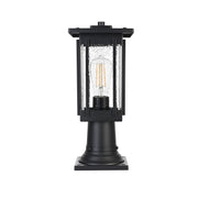 Elegant Lighting - OD322P16BK - One Light Outdoor Post Mount - Melvale - Black