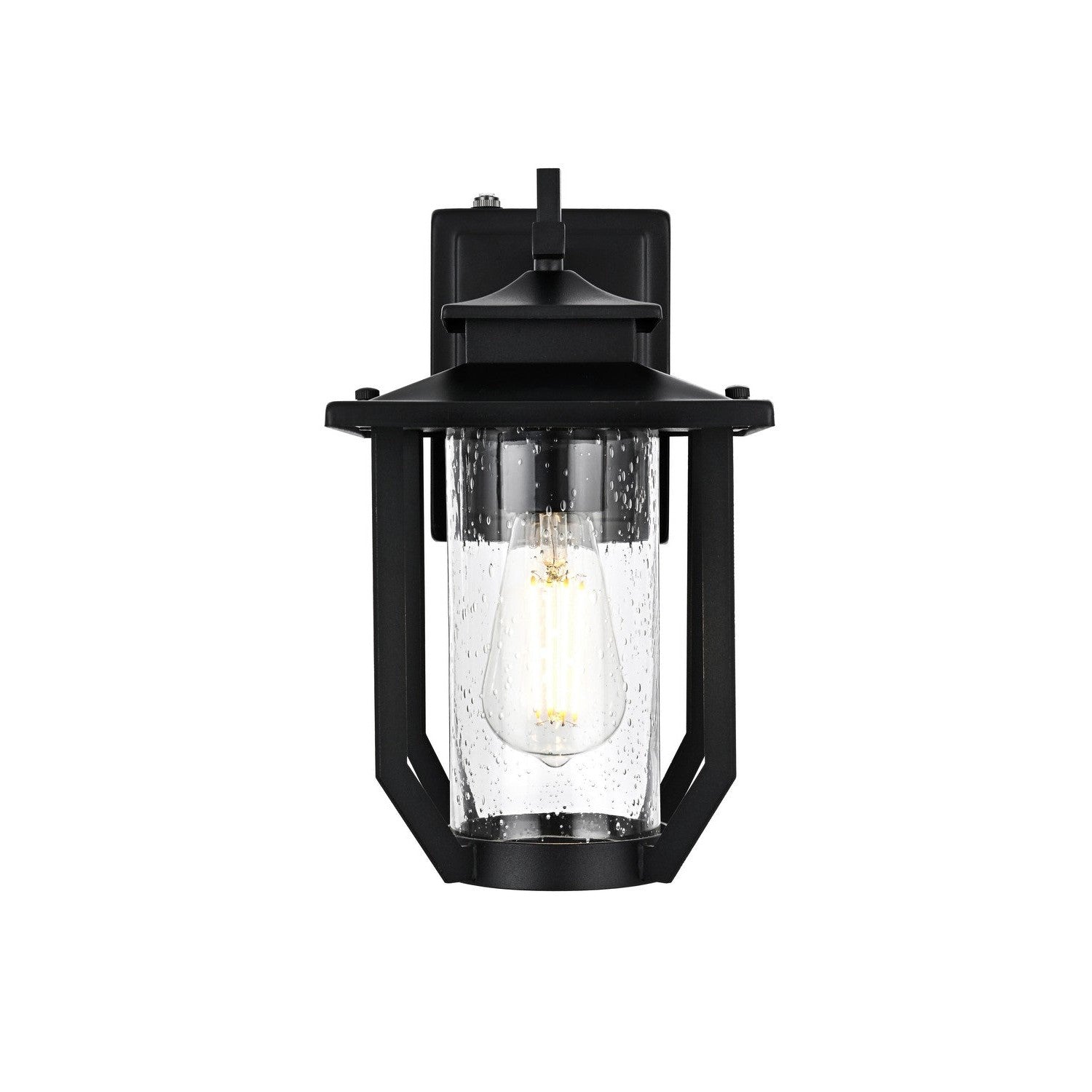 Elegant Lighting - OD326W13BK - One Light Outdoor Wall Sconce - Wensley - Black