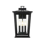 Elegant Lighting - OD332W16BK - Three Light Outdoor Wall Sconce - Cayman - Black