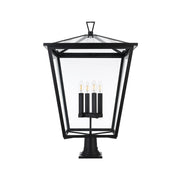 Elegant Lighting - OD334P33BK - Four Light Outdoor Post Mount - Oxford - Black