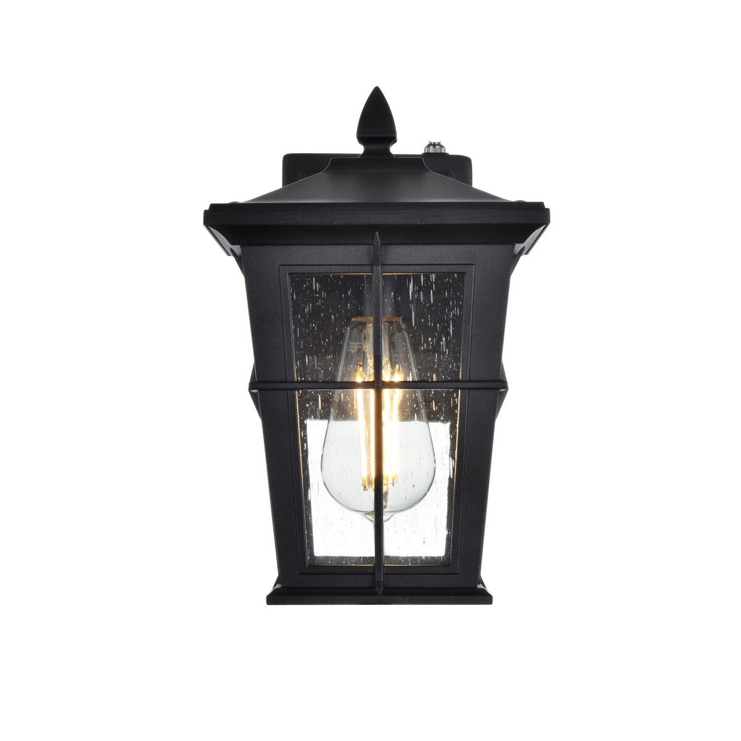 Elegant Lighting - OD337W12BK - One Light Outdoor Wall Sconce - Bodine - Black