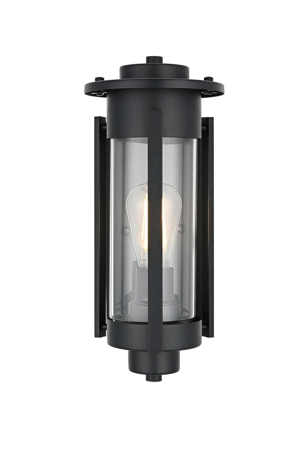 Elegant Lighting - OD349W15BK - One Light Outdoor Wall Sconce - Bucknell - Black