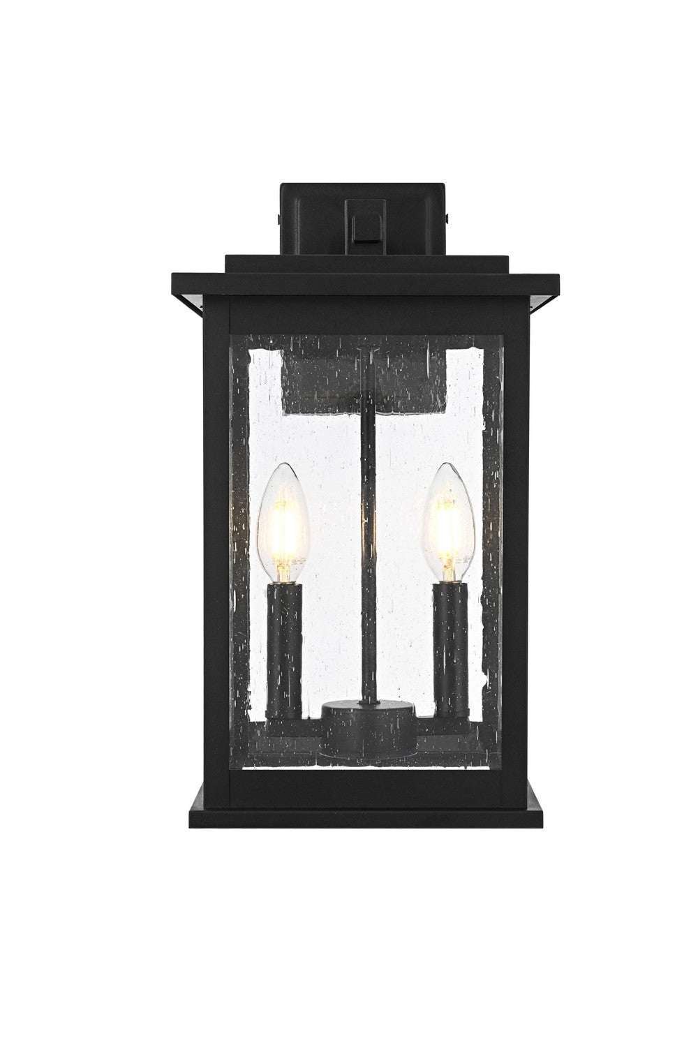 Elegant Lighting - OD350W16BK - Two Light Outdoor Wall Sconce - Ringgold - Black