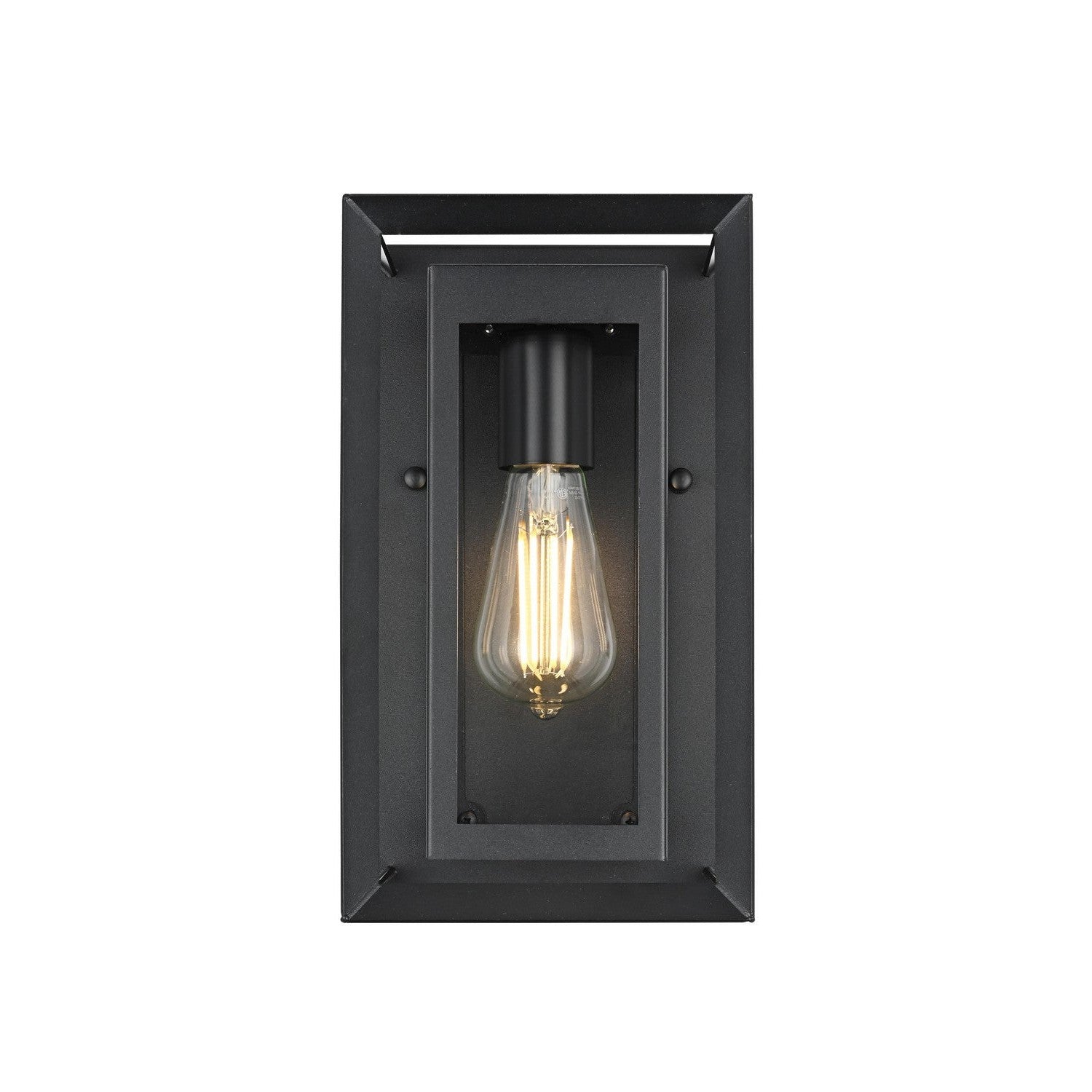 Elegant Lighting - OD355W12BK - One Light Outdoor Wall Sconce - Etting - Black