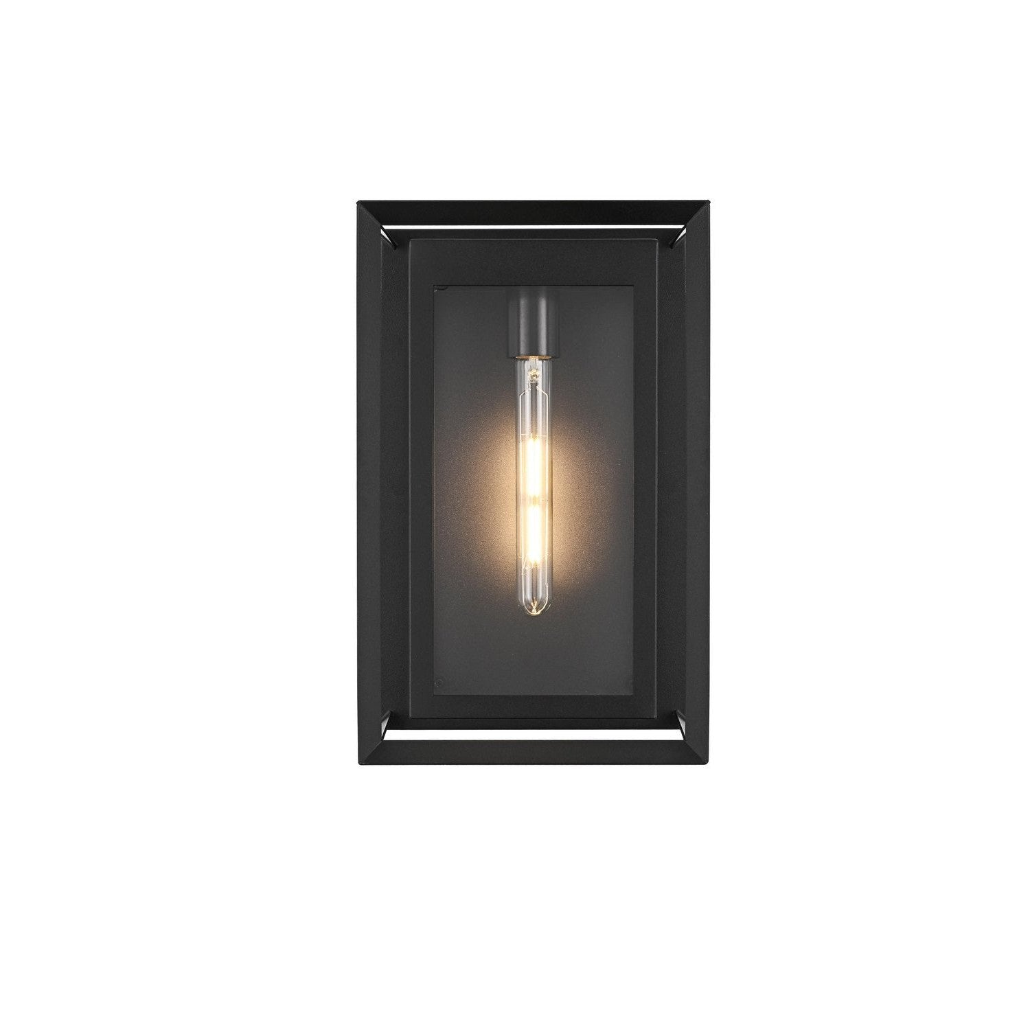 Elegant Lighting - OD355W16BK - One Light Outdoor Wall Sconce - Etting - Black