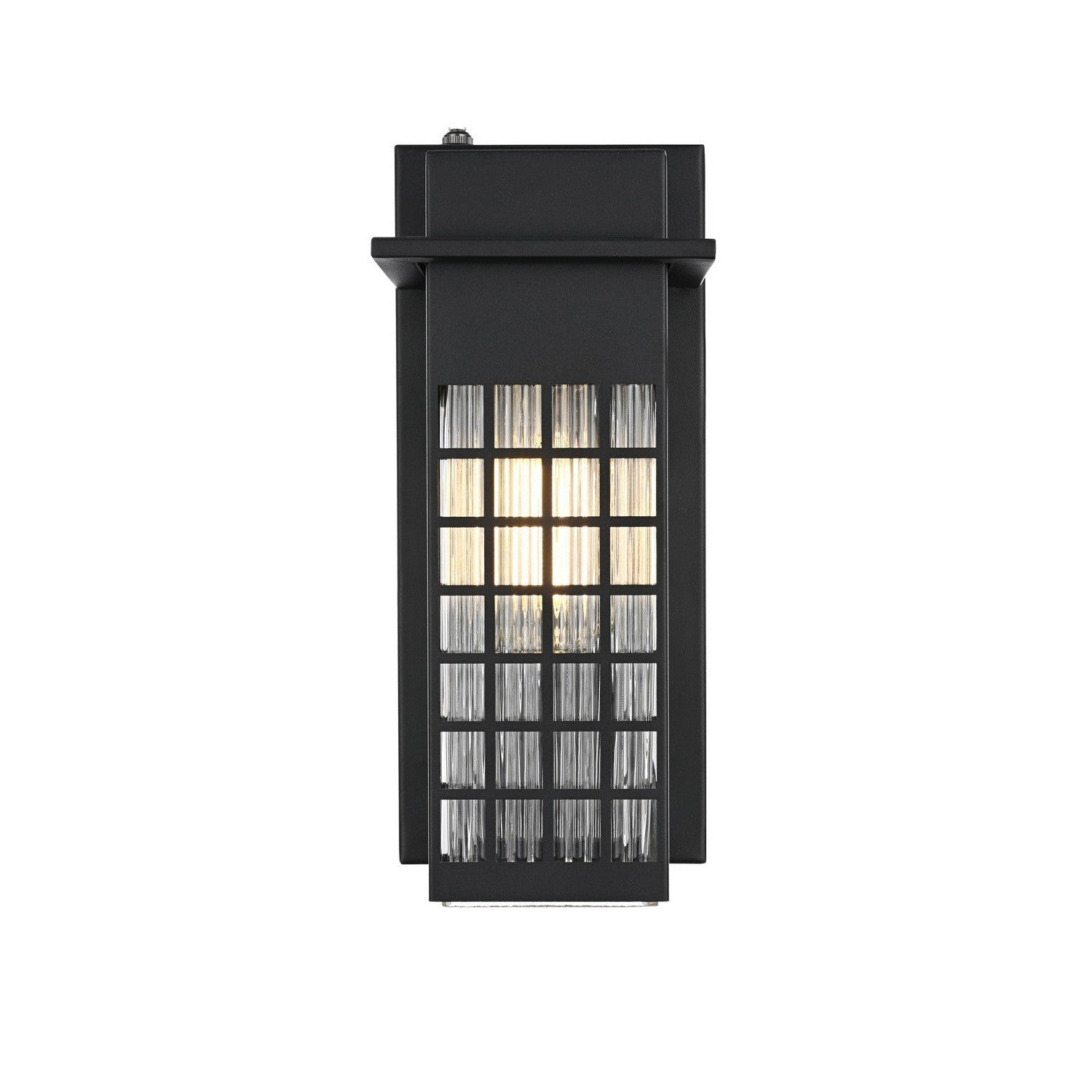 Elegant Lighting - OD360W12BK - One Light Outdoor Wall Sconce - Palmer - Black