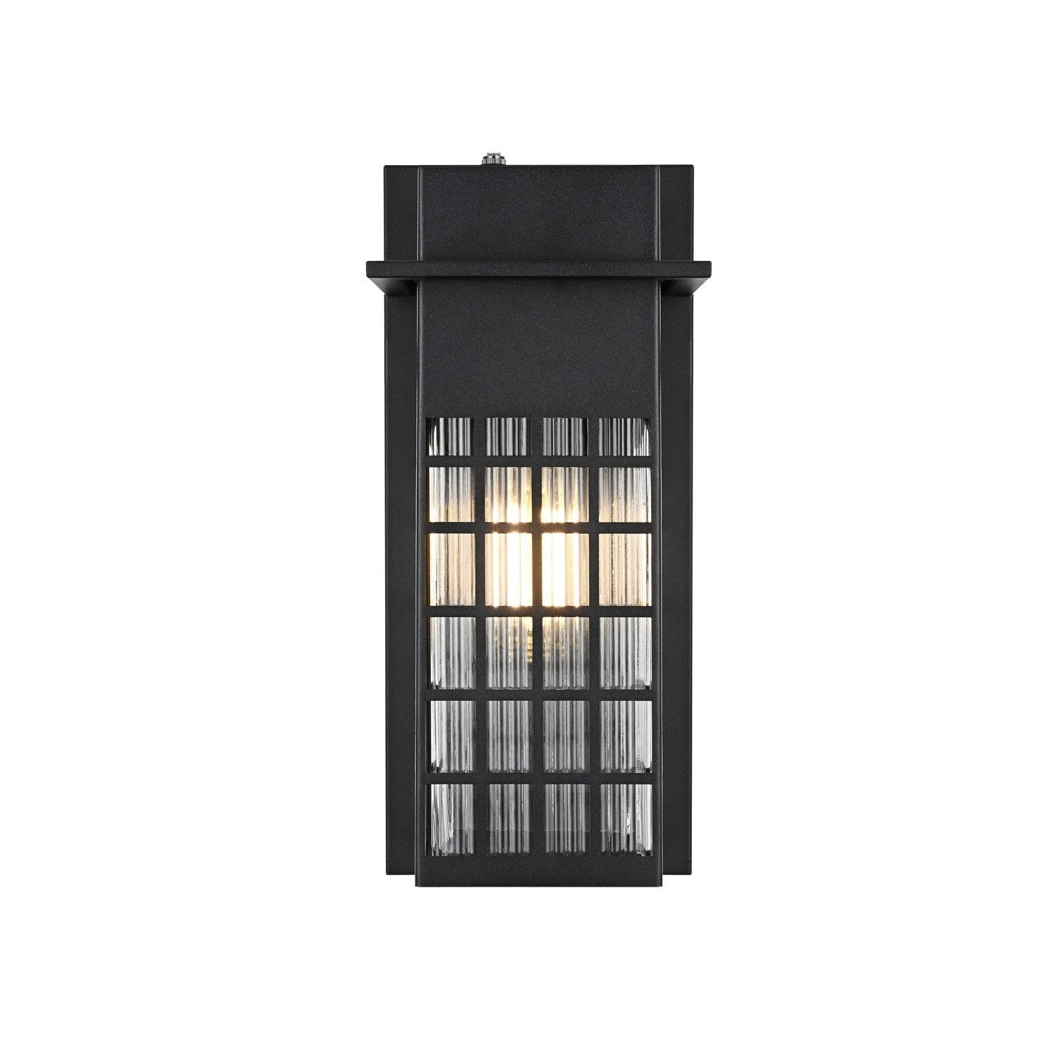 Elegant Lighting - OD360W15BK - One Light Outdoor Wall Sconce - Palmer - Black