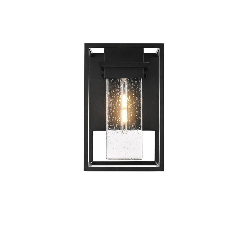 Elegant Lighting - OD366W16BK - One Light Outdoor Wall Sconce - Morse - Black