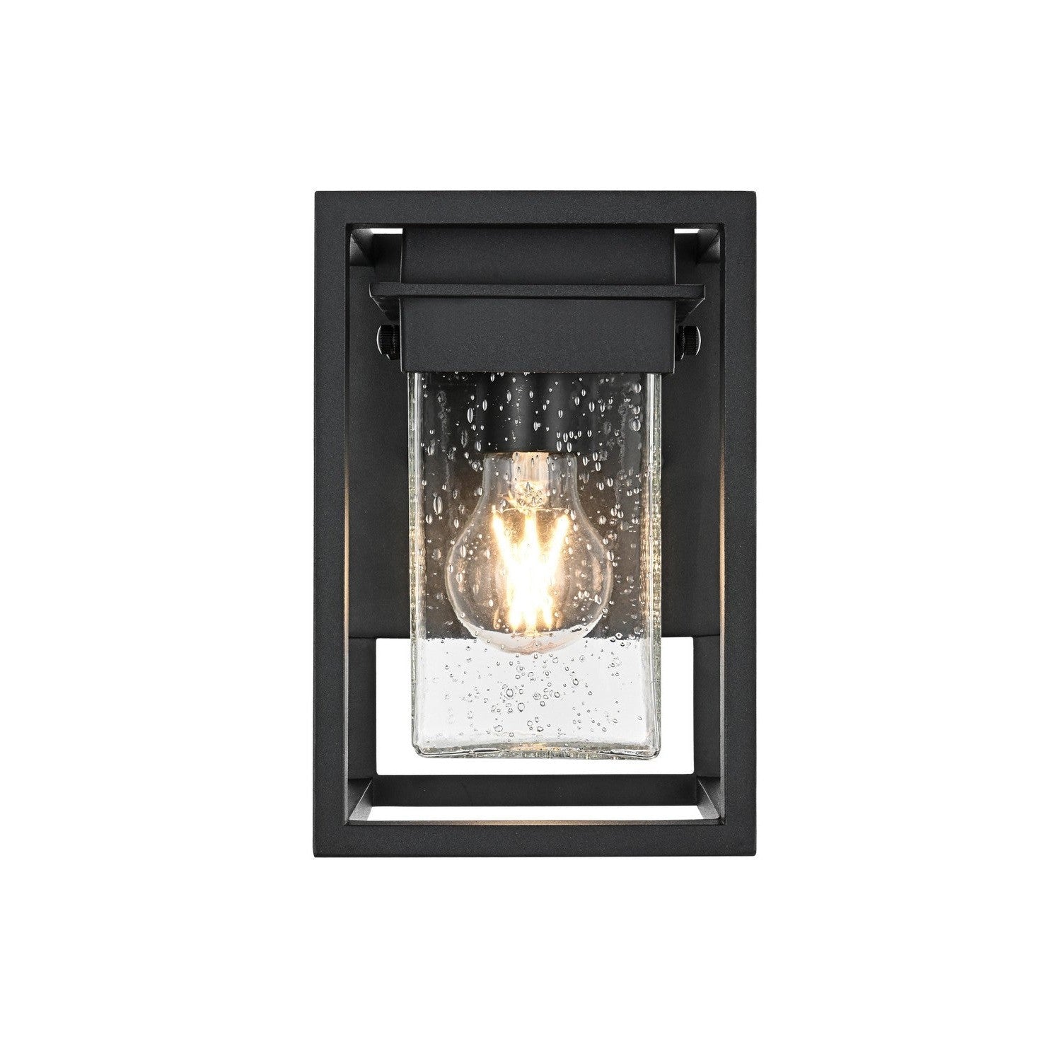 Elegant Lighting - OD366W9BK - One Light Outdoor Wall Sconce - Morse - Black