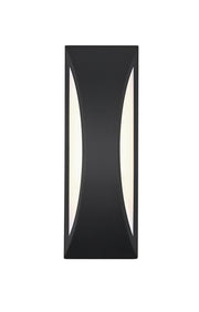 Elegant Lighting - OD407W18BK - LED Outdoor Wall Sconce - Zayn - Black