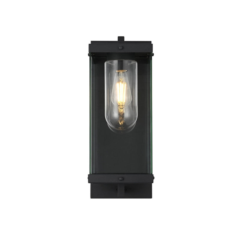 Elegant Lighting - OD409W21BK - One Light Outdoor Wall Sconce - Keaton - Black